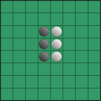 First Light move: playing E3 and capturing E4 thanks to E5.