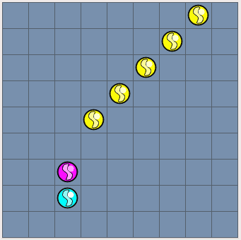 Example diagonal alignment