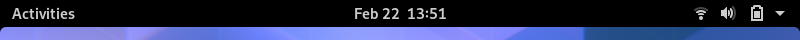 Barra superior de GNOME Shell
